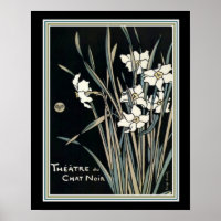 "Théâtre de Conversation Noir" Art Nouveau Imprime