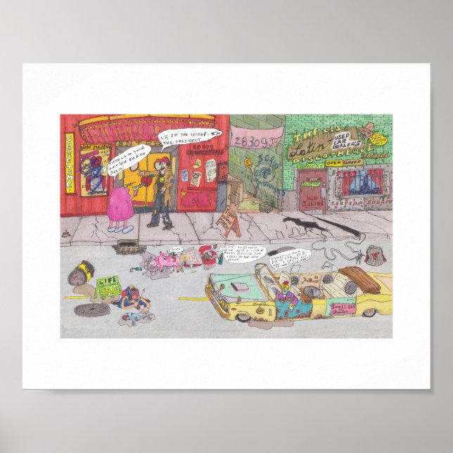 Poster Théâtre de l'heure de la venue (Devant)