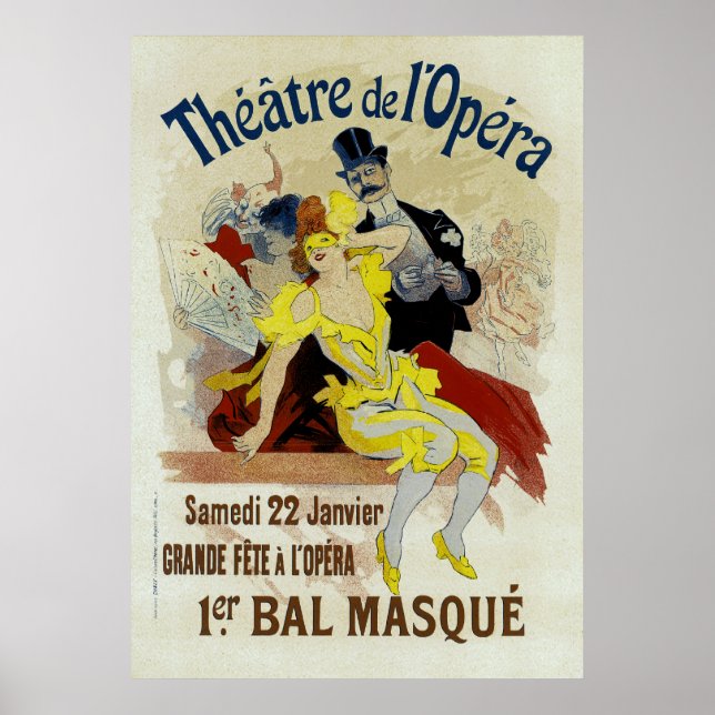 Poster Théâtre de l'Opéra ~ 1er Masque Bal (Devant)