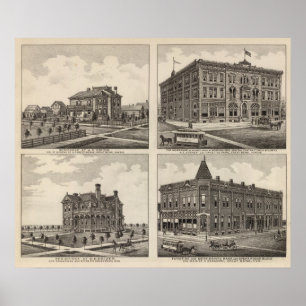 Poster Théatre de l'opéra et résidences au Kansas