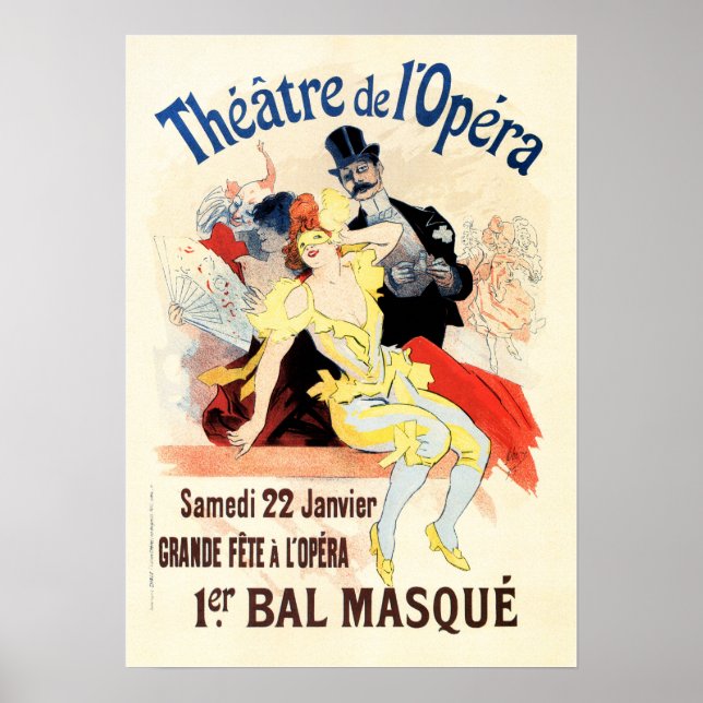 Poster THÉÂTRE DE OPERA Théâtre Publicité Jules Cheret (Devant)