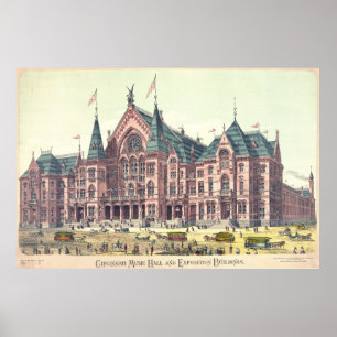 Poster Théâtre de variétés 1879 de Cincinnati