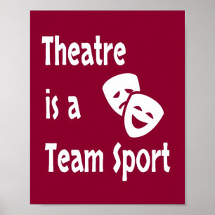 Poster Théâtre est un sport d'équipe, acteur, acteur, act