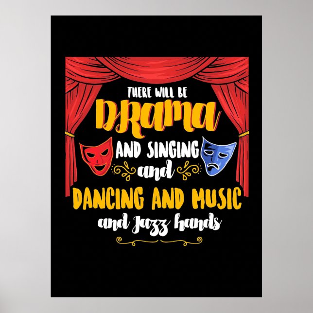 Poster Théâtre Il y aura un drame (Devant)