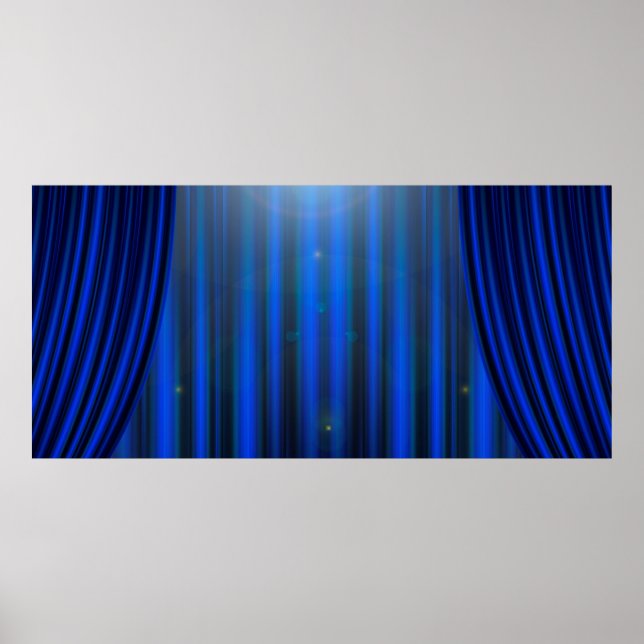Poster Theatre movie theater curtain strip (Devant)