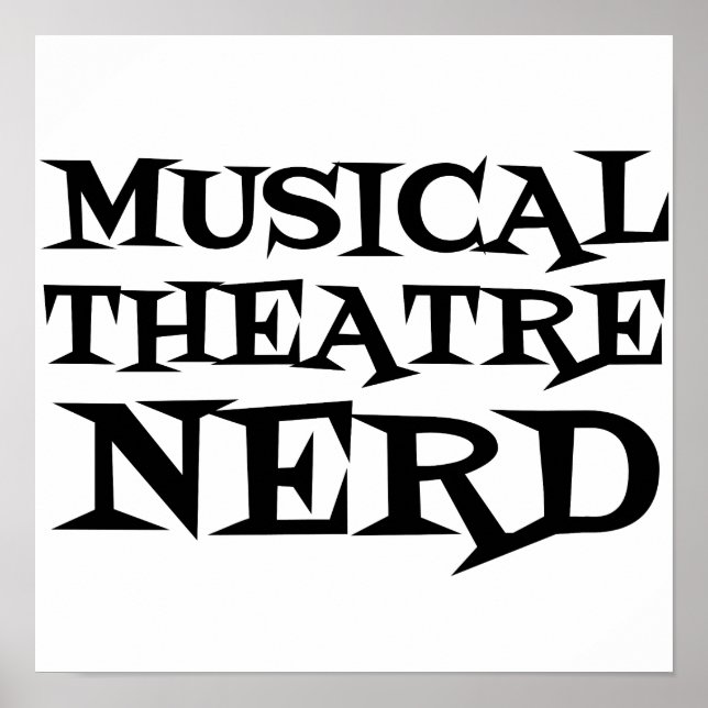 POSTER THÉÂTRE MUSICAL NERD (Devant)