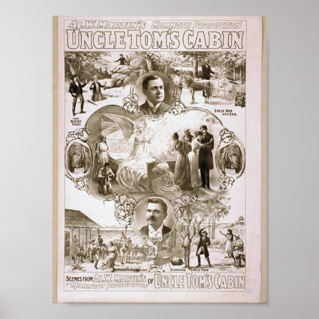 Poster Théâtre rétro Cabine de l'oncle Tom (Devant)