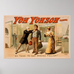 Poster Théâtre Vintage Yon Yonson