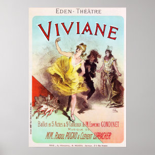 Poster Théâtre VIVIANE Eden Vieux théâtre de danse de