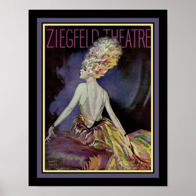 Poster Théâtre Ziegfeld des années 1920 par Henry Clive (Devant)