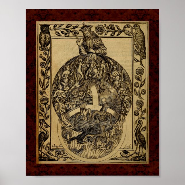 Poster Theatrum Chemicum : 1652 Illustration de l'alchimi (Devant)