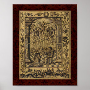 Poster Theatrum Chemicum : 1652 Illustration de l'alchimi