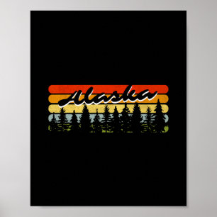 Poster Thème de vacances de cabane d'arbres de coucher de