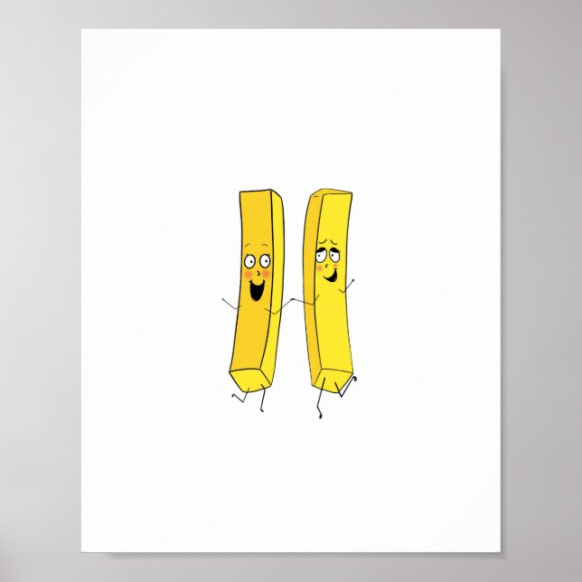 Poster Thème frites et chips (Devant)