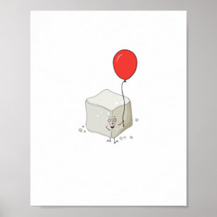 Poster Thème sucre, cube de sucre