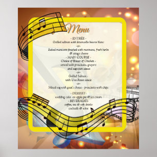 Poster Thèmes de célébration pour les amoureux de la musi