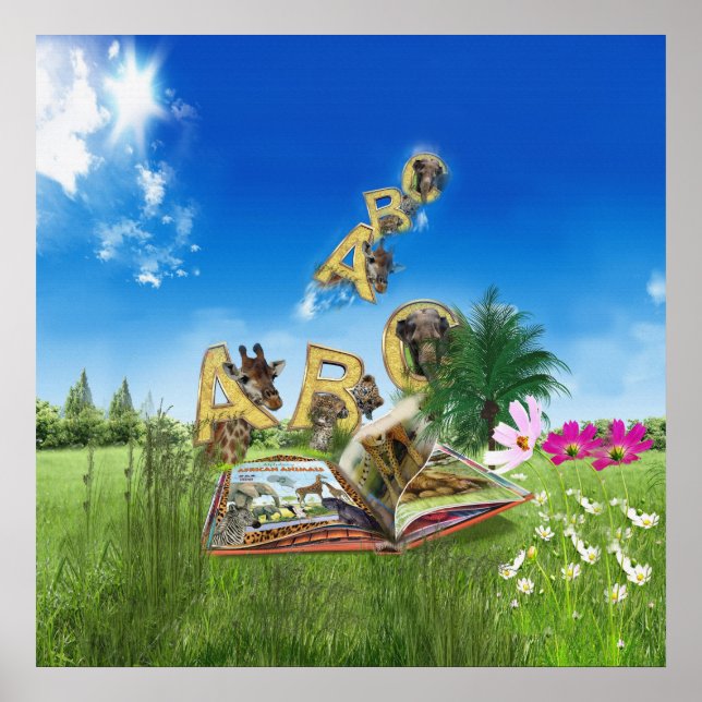 Poster Thèmes de l'alphabet de la capitale ABC. (Devant)