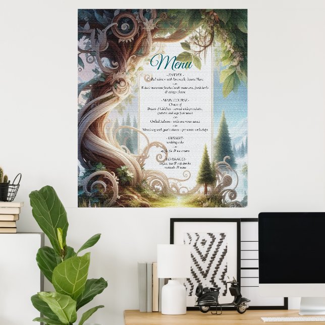 Poster Thèmes de l'Imaginaire spirituel intemporel métaph (Bureau à domicile)