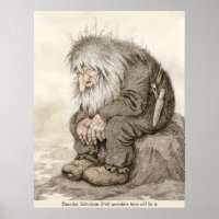 Theodor Kittelsen Troll se demande comment vieux C