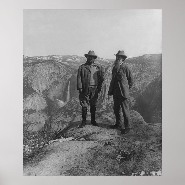 Poster Theodore Roosevelt et John Muir sur Glacier Point (Devant)