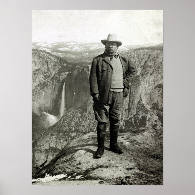Poster Théodore vintage Roosevelt Yosemite (Devant)