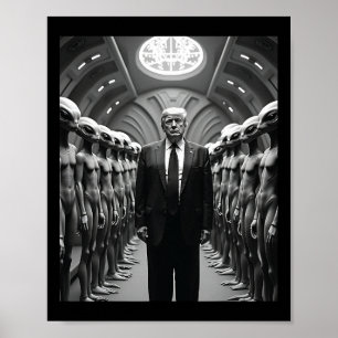 Poster Théorie de la conspiration de Trump avec des extra