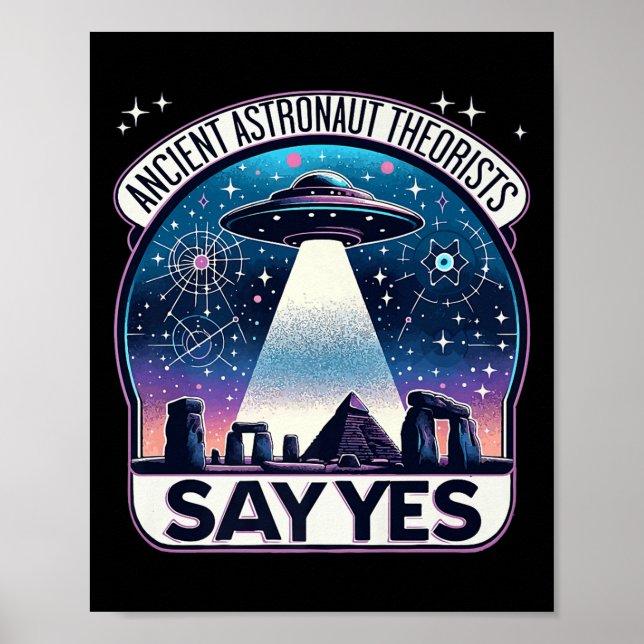 Poster Théoristes des astronautes anciens disent oui Alie (Devant)