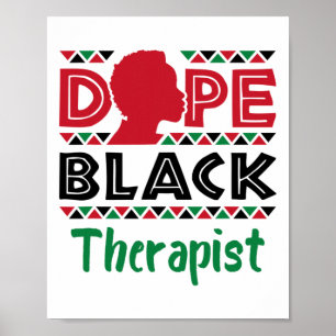 Poster Thérapeute noire Psychologie de la santé mentale C