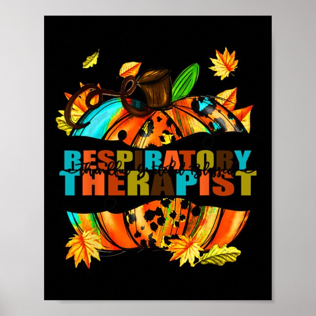 Poster Thérapeute Respiratoire Remercié Heureux Bienheure (Devant)