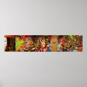 Poster Thérapie de couleur murale @ Zazzle