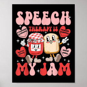 Poster Thérapie de la parole Pathologie est ma confiture 