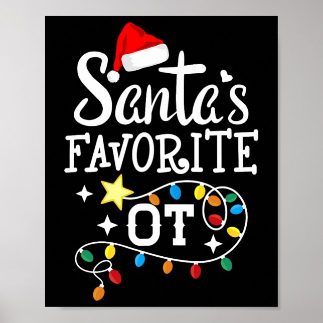 Poster Thérapie ergothérapie de Noël Père Noël F (Devant)