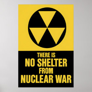 Poster There is no shelter from nuclear war  Peace