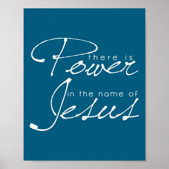 Poster There Is Wer In The Name Of Jesus Christian  (Devant)