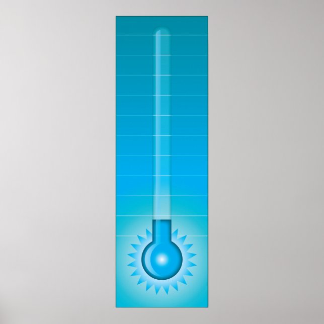 Poster Thermomètre Objectif (Devant)