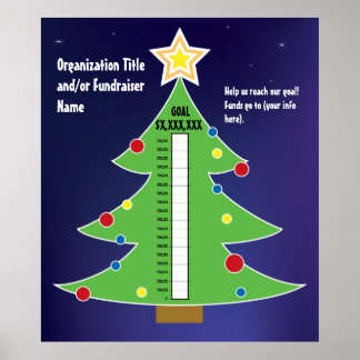 Poster Thermomètre pour les arbres de Noël