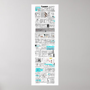 Poster Thésée et le Minotaure - bande de greekmythcomix