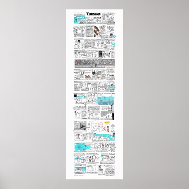 Poster Thésée et le Minotaure - bande de greekmythcomix (Devant)