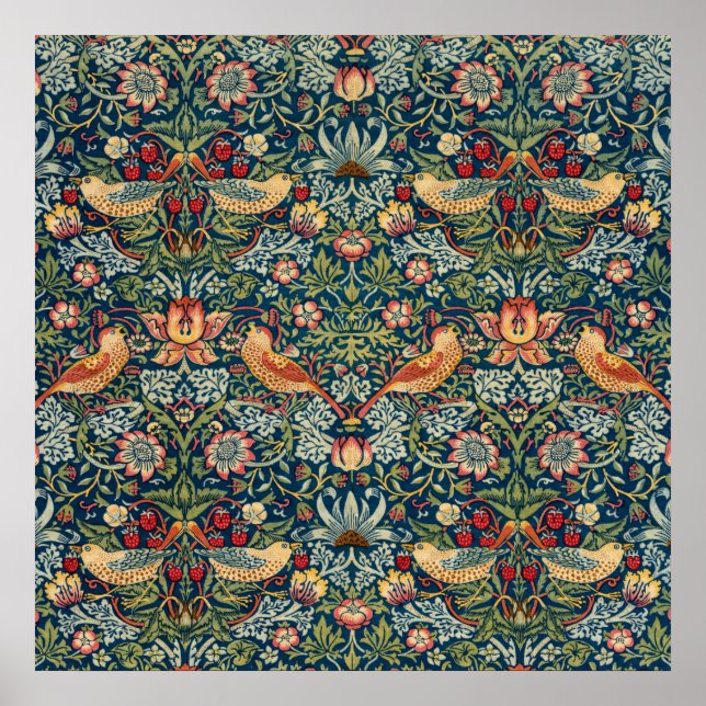 Poster Thief de fraises par William Morris (Devant)