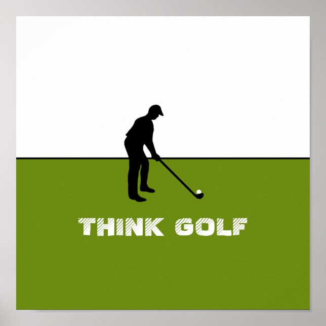 Poster Think Golf, Pro Golf (Devant)