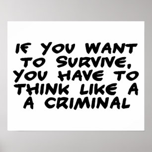 Poster Think Like A Criminal