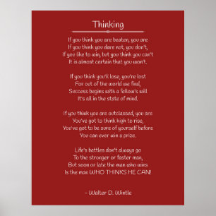 Poster Thinking - Walter D. Wintle