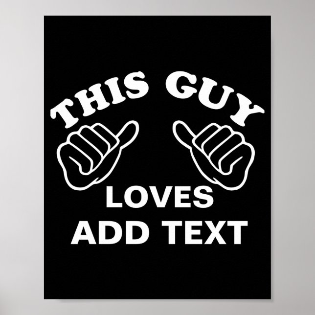 Poster This Guy Loves  (Devant)