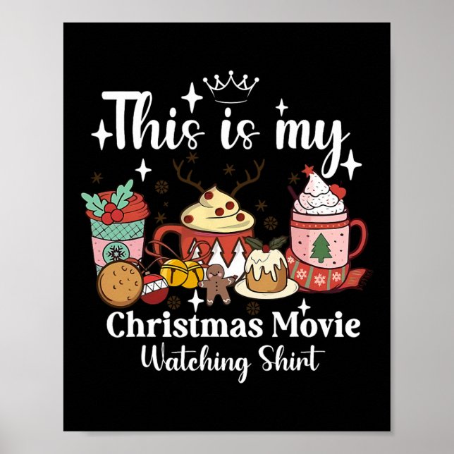 Poster This Is My Christmas Movie Watching Shirt Family M (Devant)