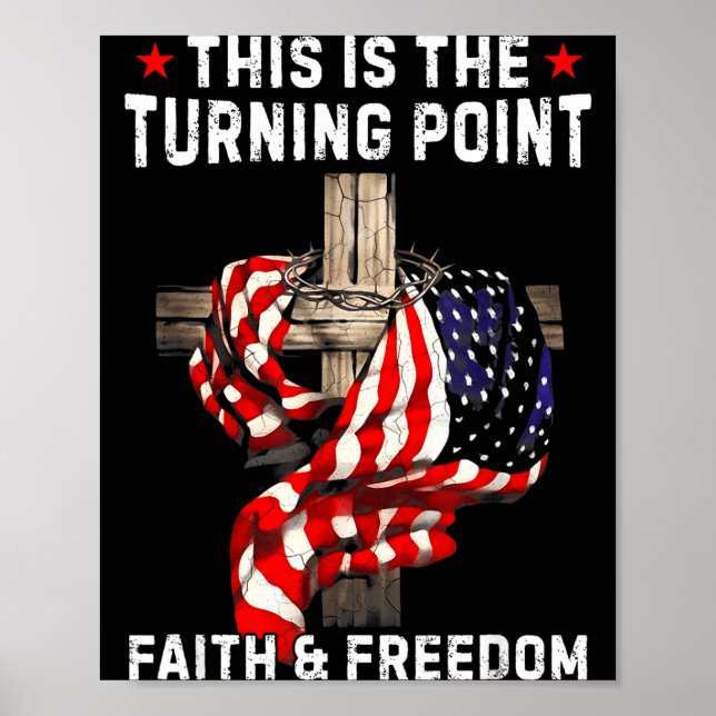 Poster This Is The Turning Int Patriotic Christian Faith  (Devant)