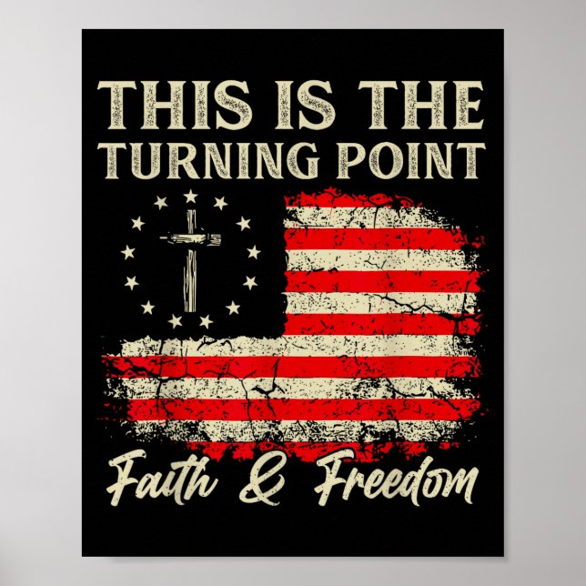 Poster This Is The Turning Int Patriotic Christian Faith  (Devant)