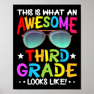 Poster This Is What An Awesome Cute Third Grade Looks Lik