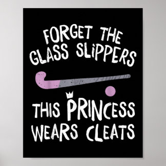 Poster This Princess Wears Cleats Gift Design Field Hocke