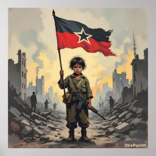 POSTER THIS WAR WILL NEVER END (Devant)