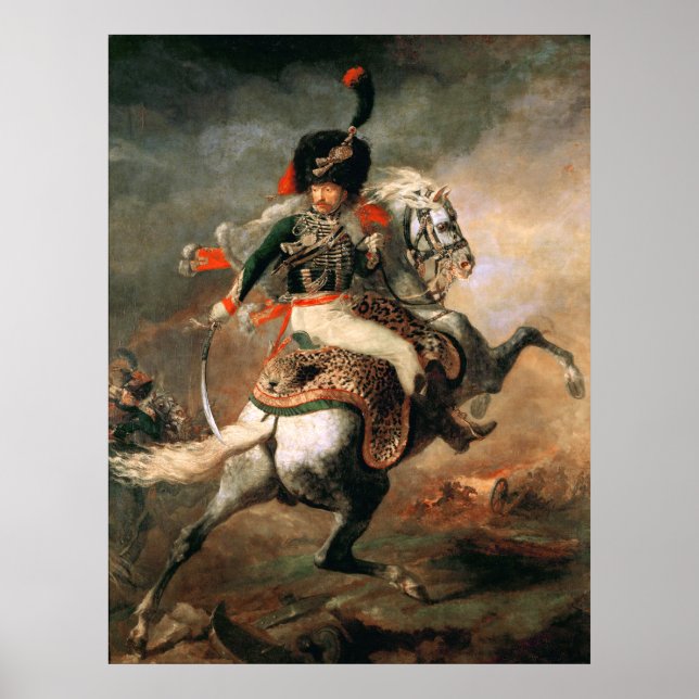 Poster Thodore Gricault Le Chasseur Chargeur (Devant)
